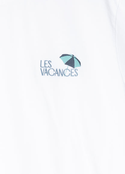 Camiseta Les vacances blanco