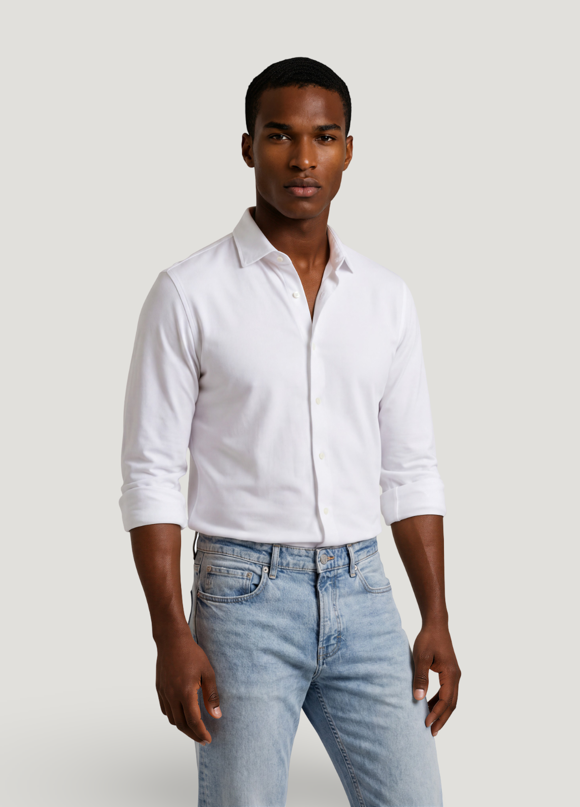 Camisa punto blanca