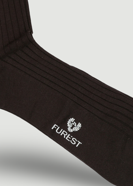 Calcetín largo marrón hilo de Escocia