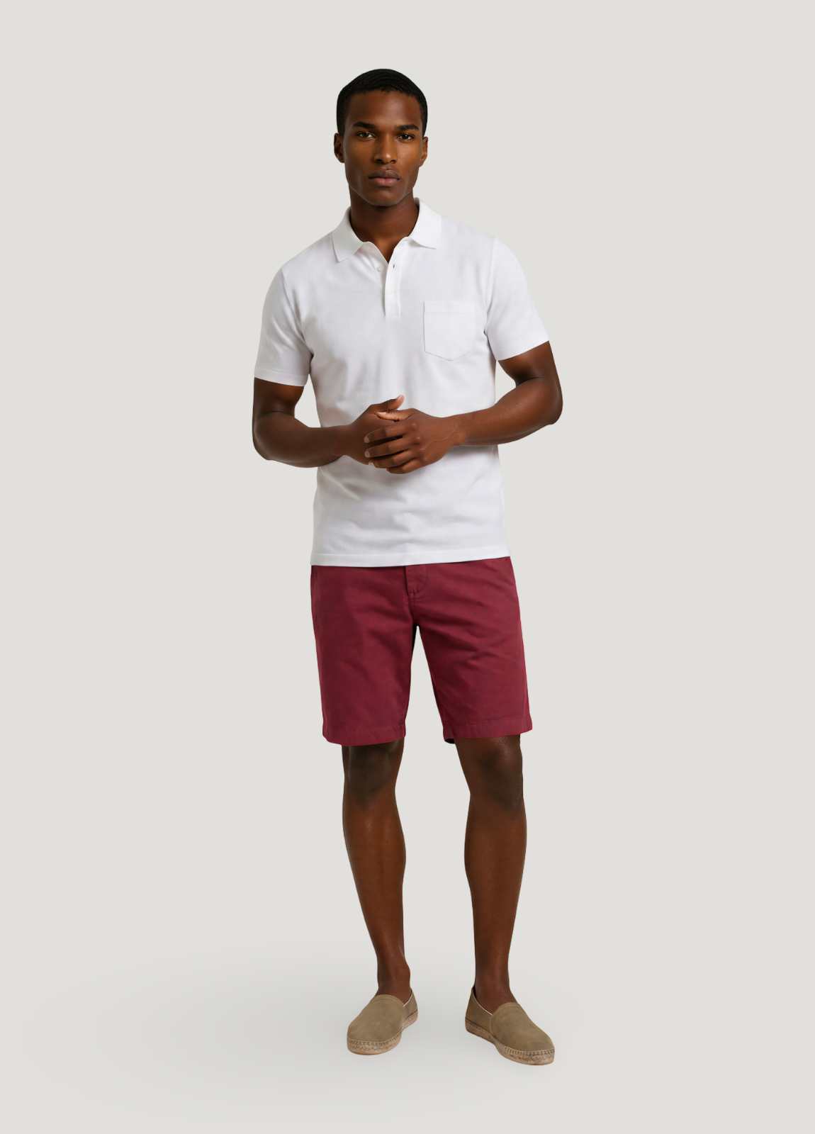 Strawberry cotton Bermuda shorts