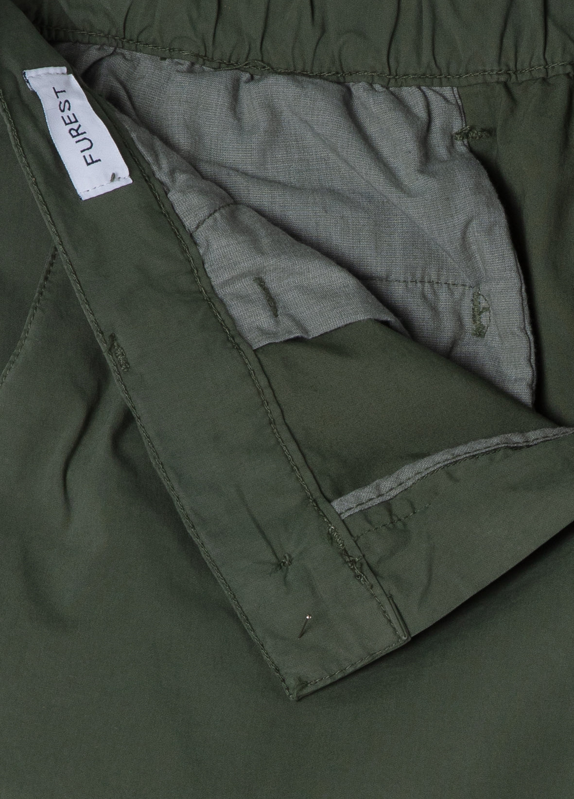 Dark green cotton shorts