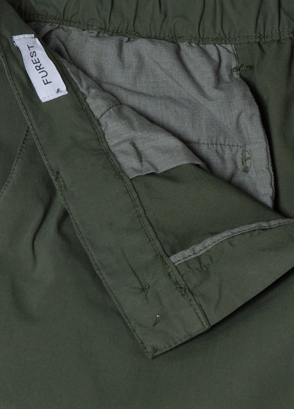 Dark green cotton shorts