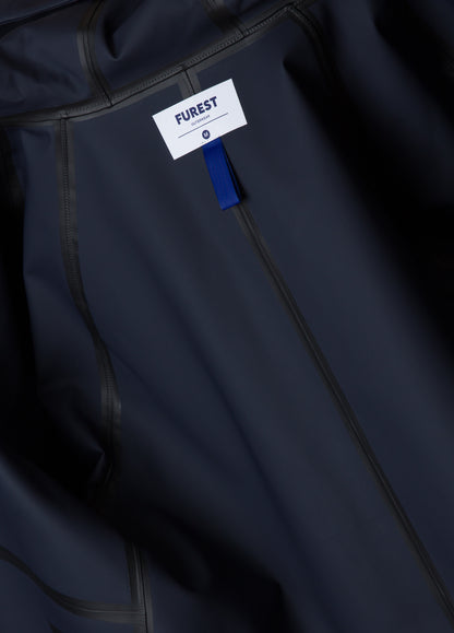 Navy raincoat