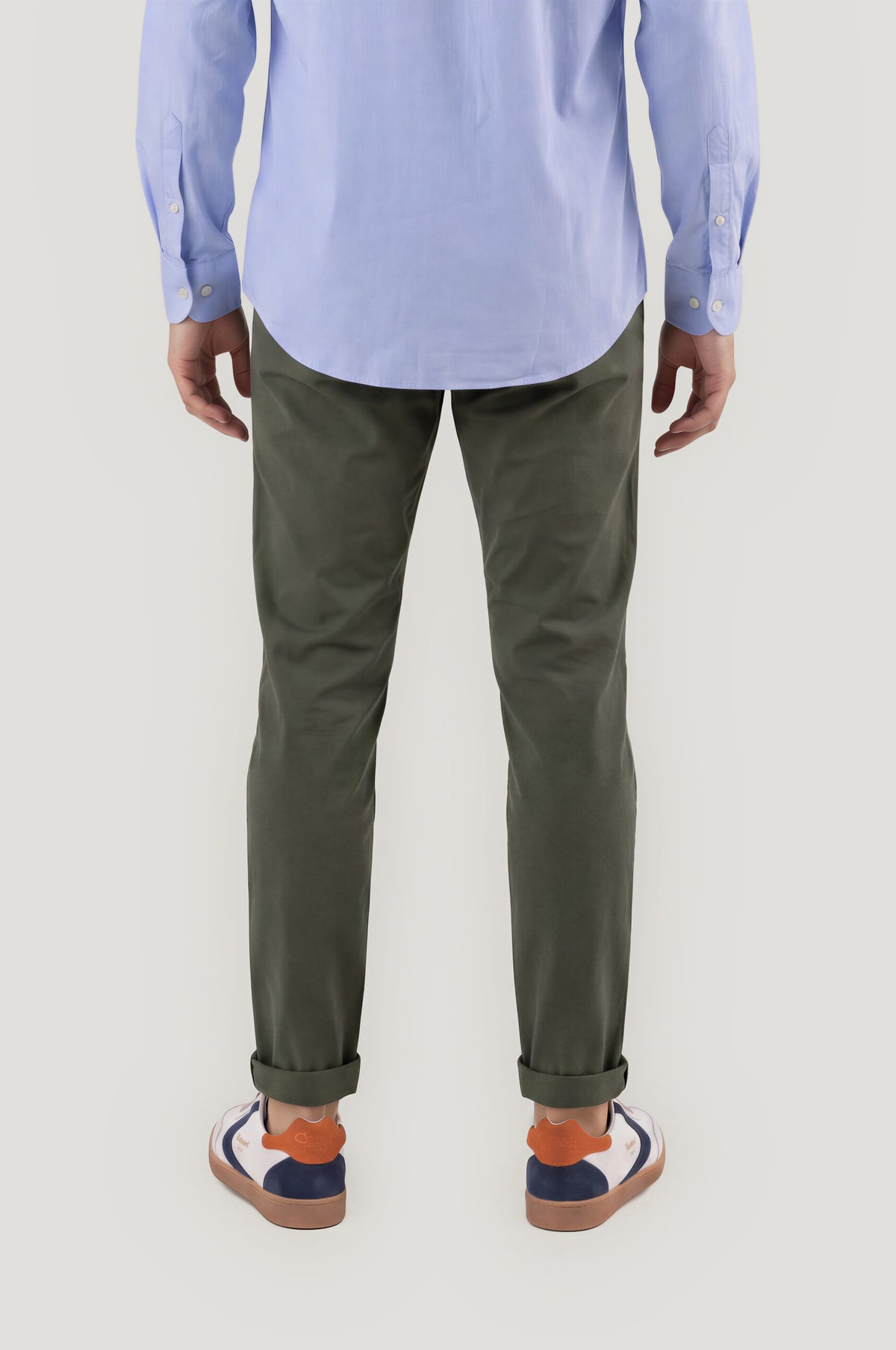 Pantalón casual chino verde