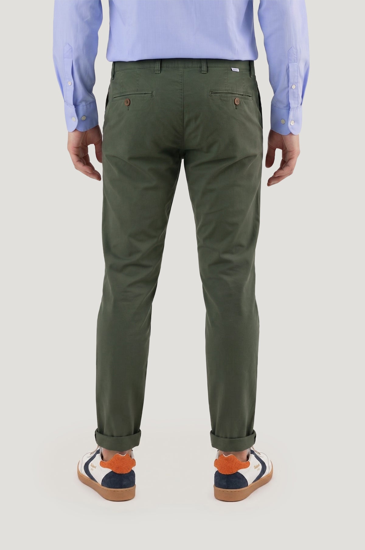 Pantalón casual chino verde