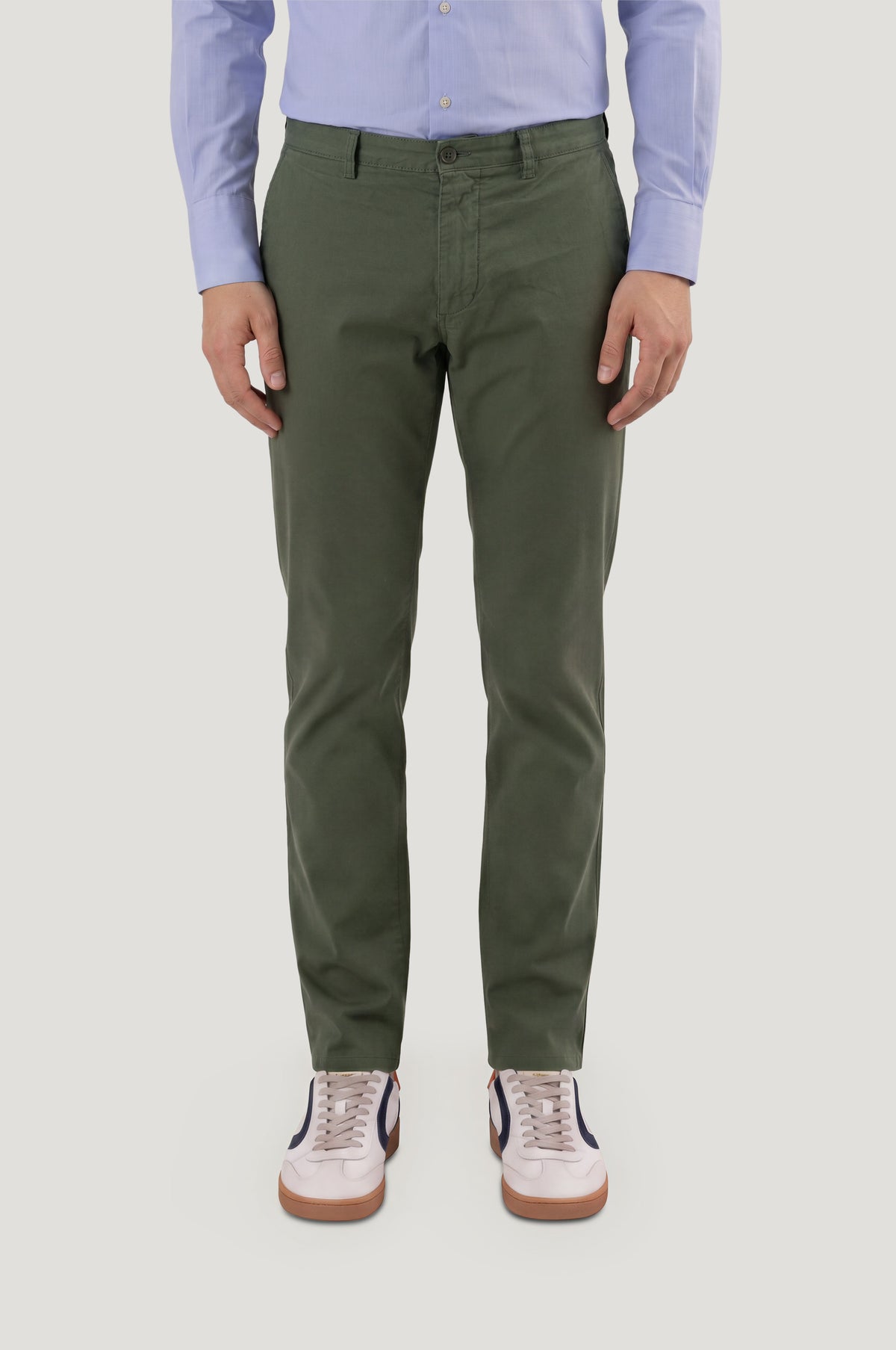 Pantalón casual chino verde