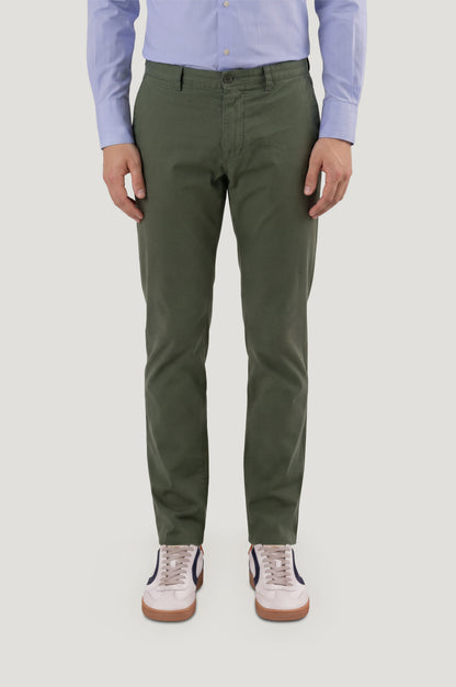 Pantalón casual chino verde