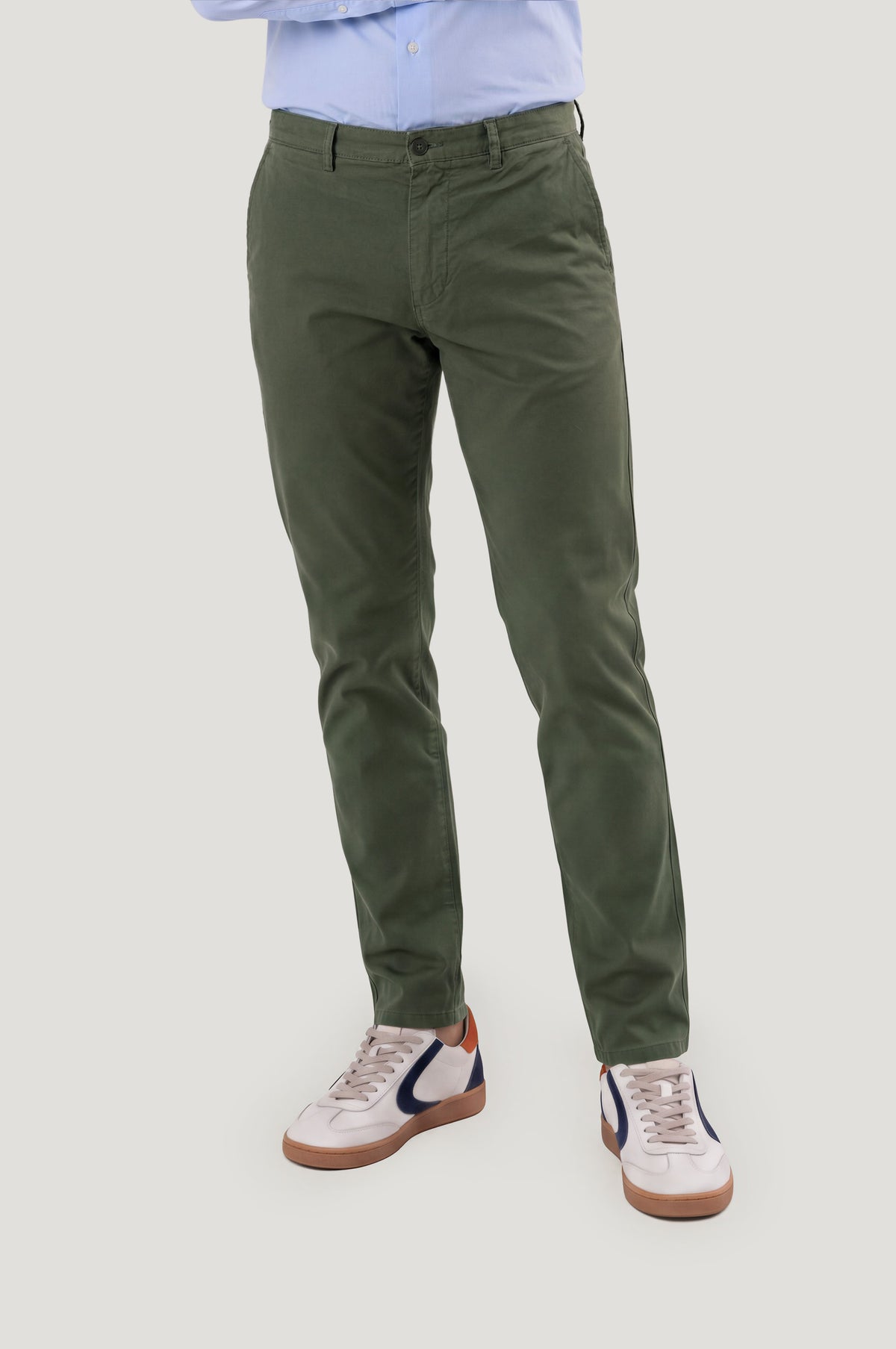 Pantalón casual chino verde