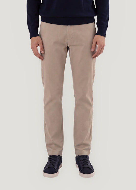 Regular beige chino pants