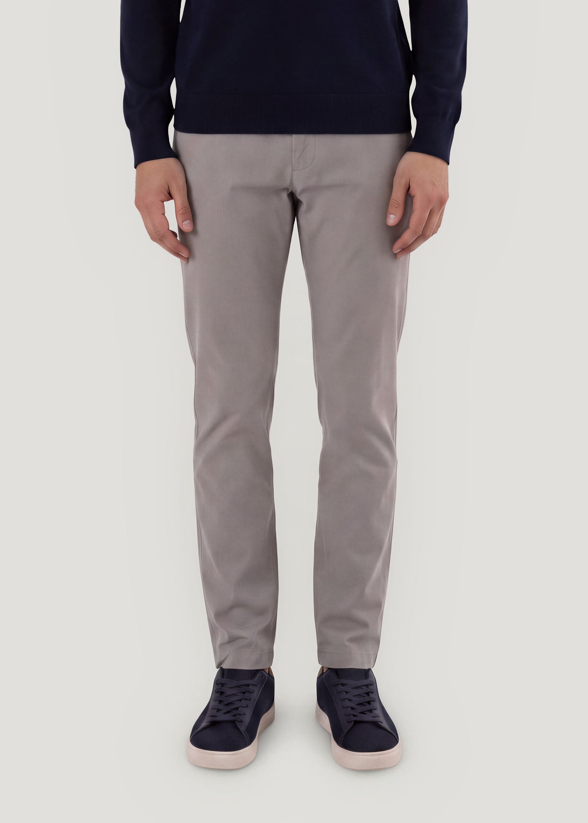 Pantalón chino regular gris
