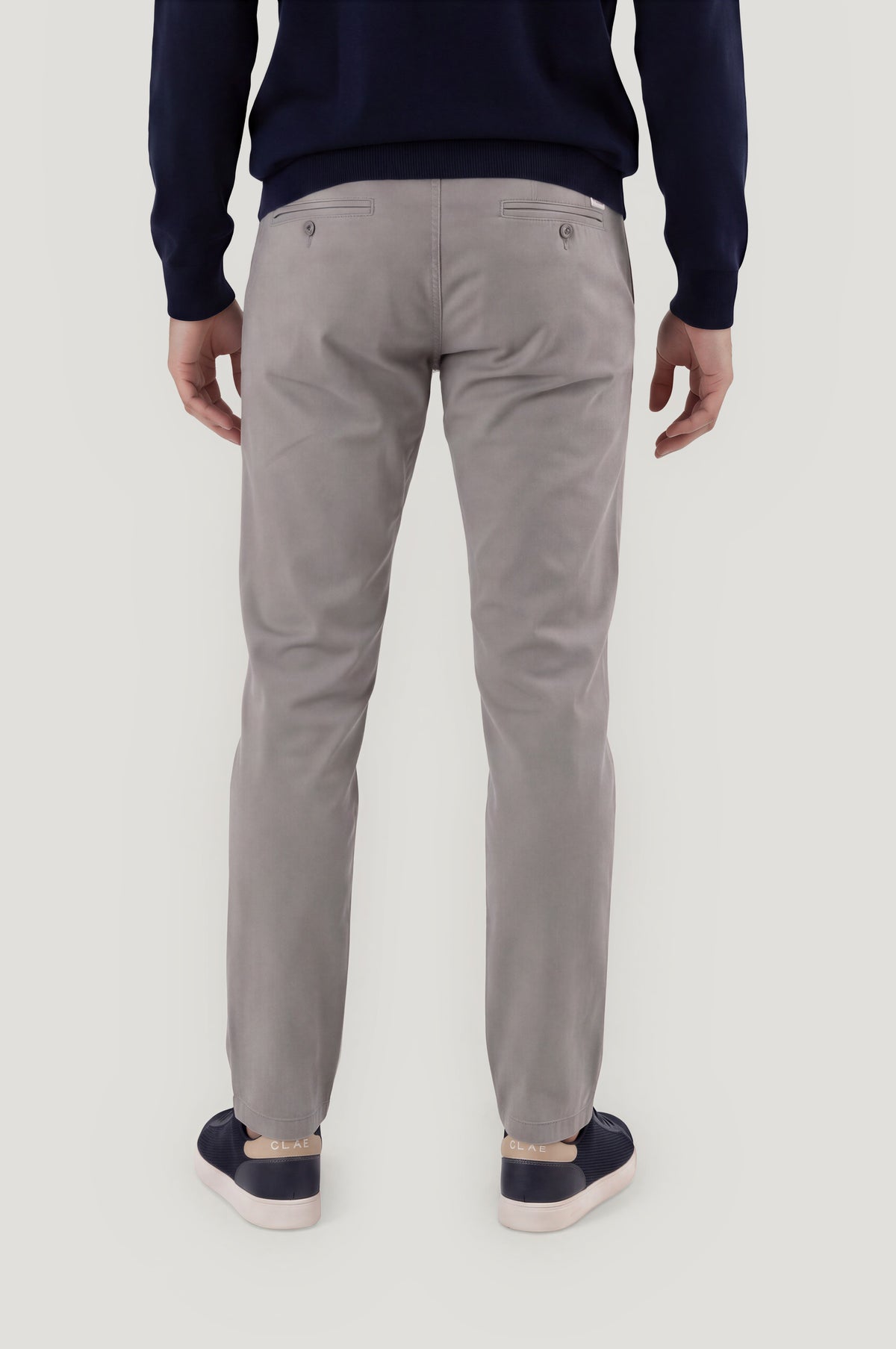 Pantalón chino regular gris