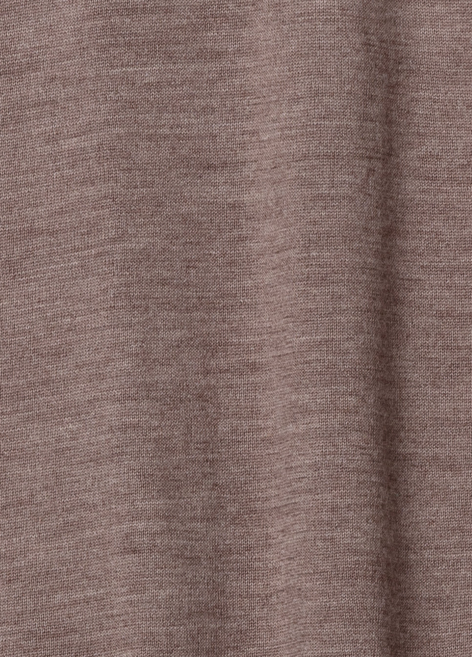 Jersey cuello redondo lana merino marron