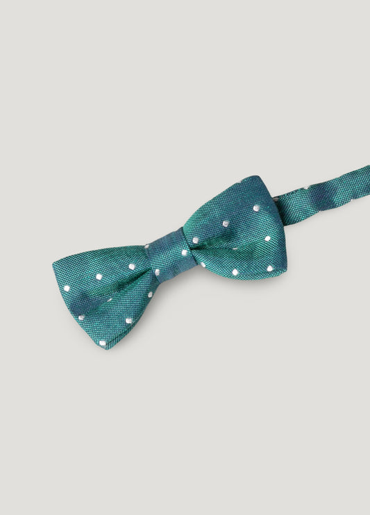 Pajarita vestir topitos verde