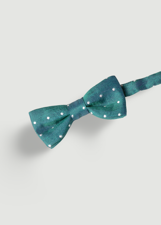 Pajarita vestir topitos verde