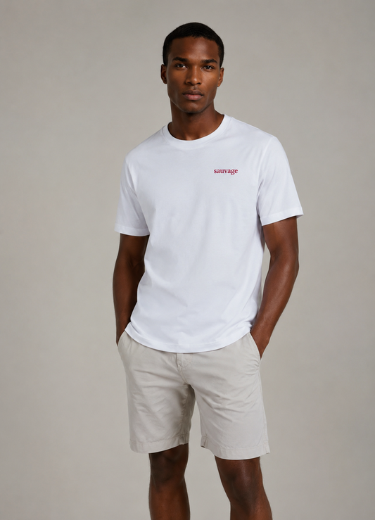 Camiseta Sauvage blanca