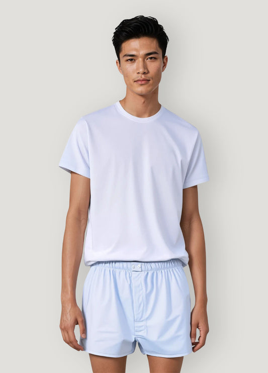 Light blue plain boxer
