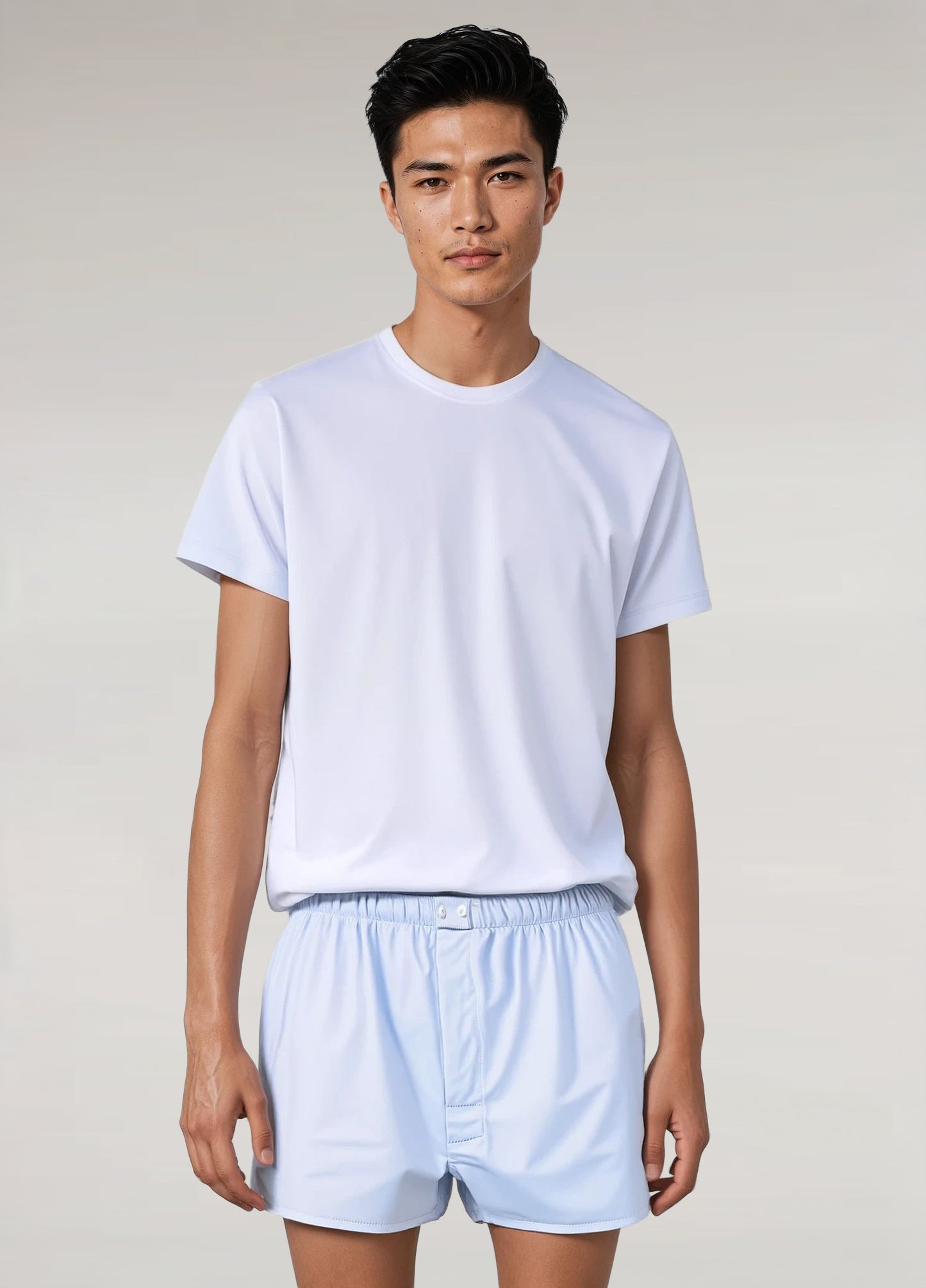 Light blue plain boxer