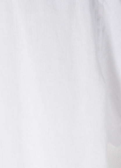 Camisa manga corta lino blanca