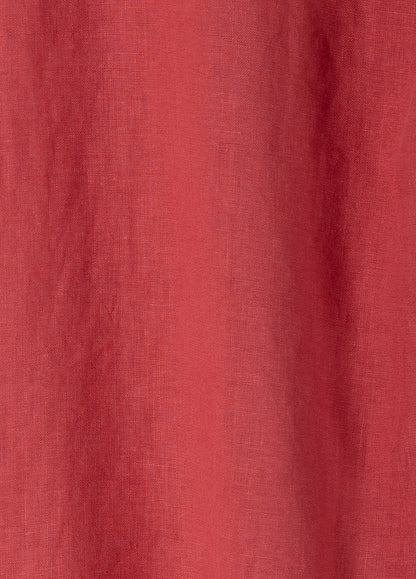 Camisa manga corta lino coral