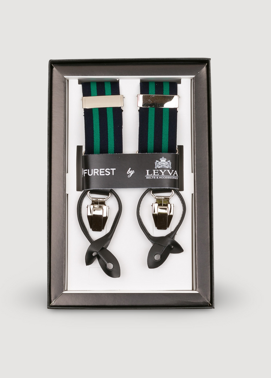 Tirantes vestir rayas verde