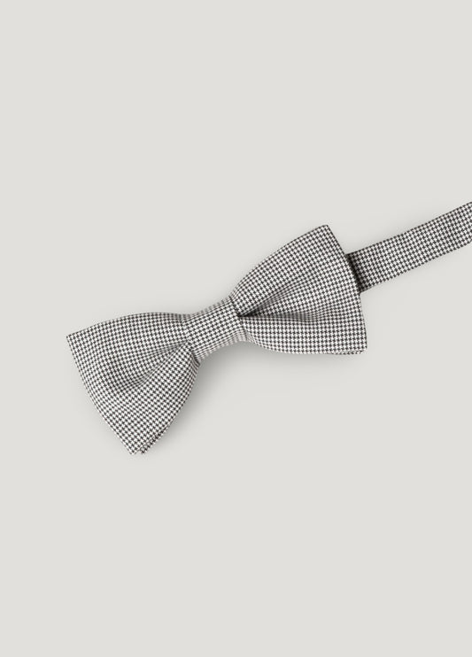 Pajarita vestir microdibujo gris