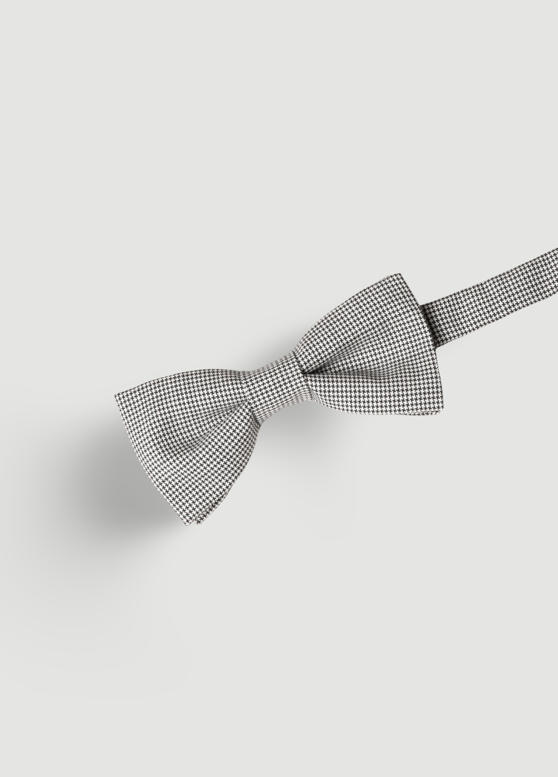 Pajarita vestir microdibujo gris