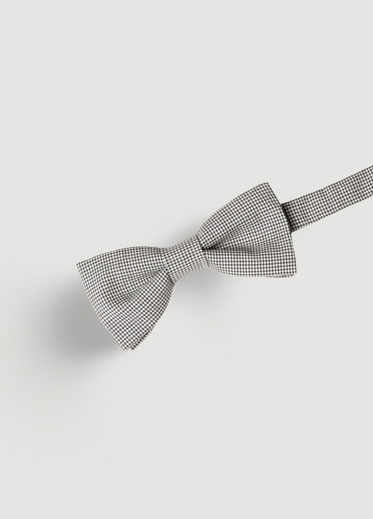 Pajarita vestir microdibujo gris