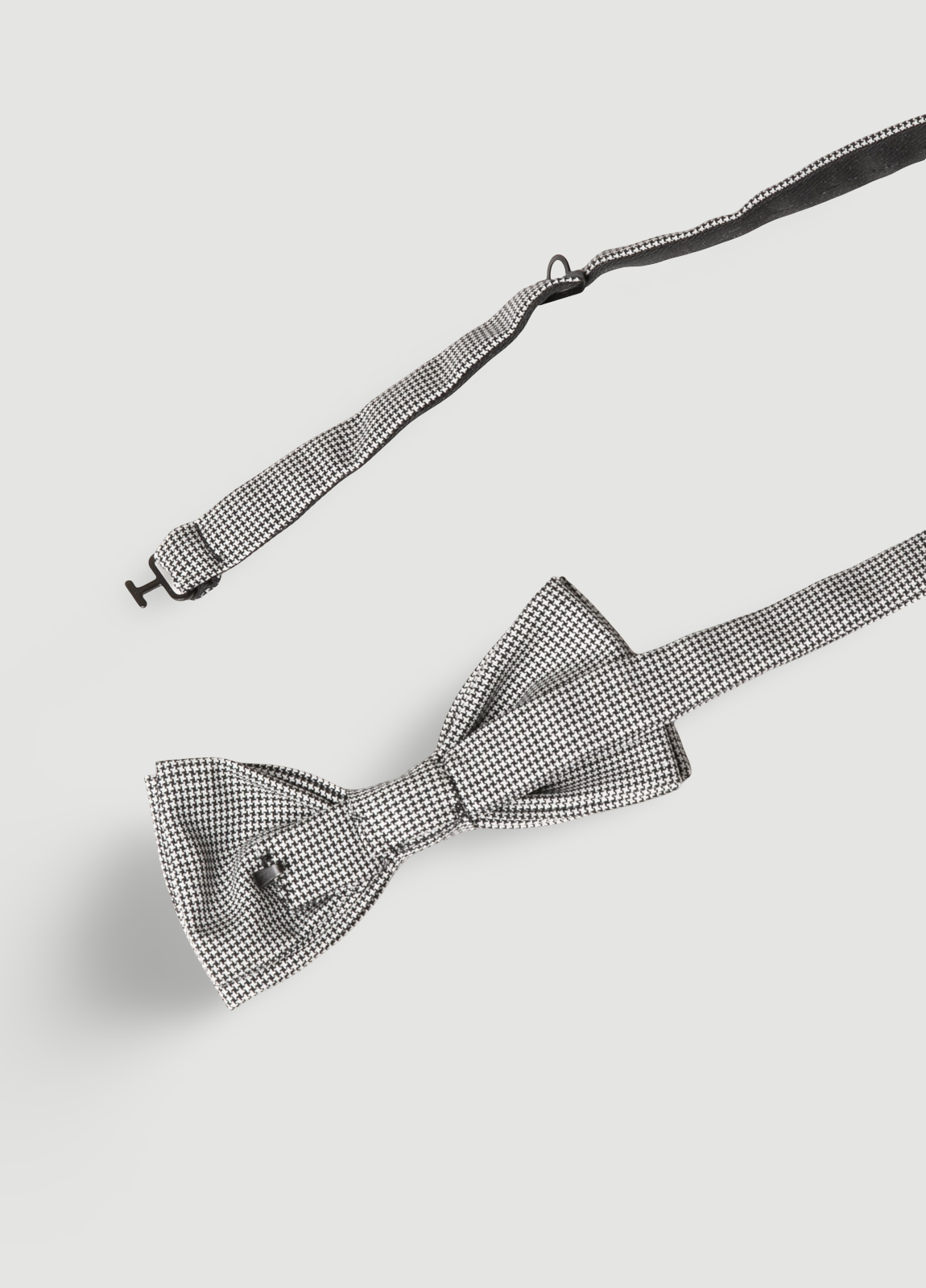 Pajarita vestir microdibujo gris