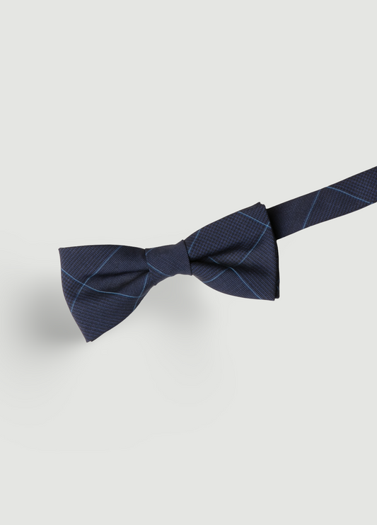 Pajarita vestir cuadro azul