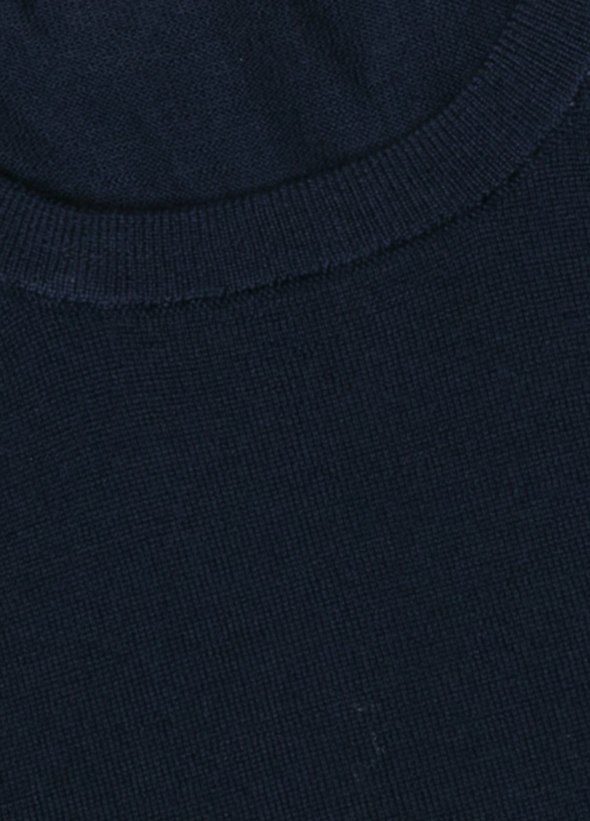 Jersey cuello redondo lana merino azul marino