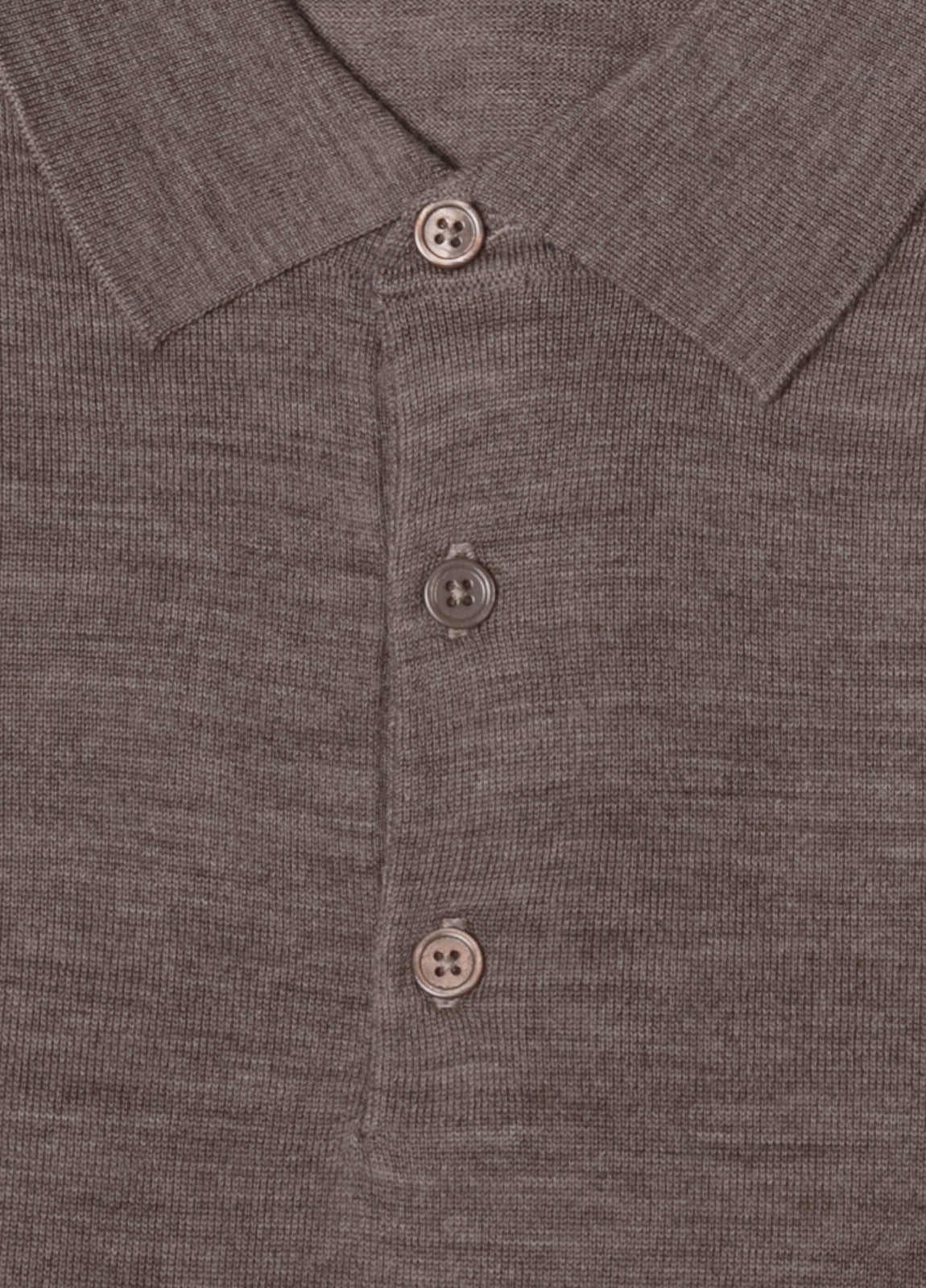 Jersey cuello polo lana merino visón