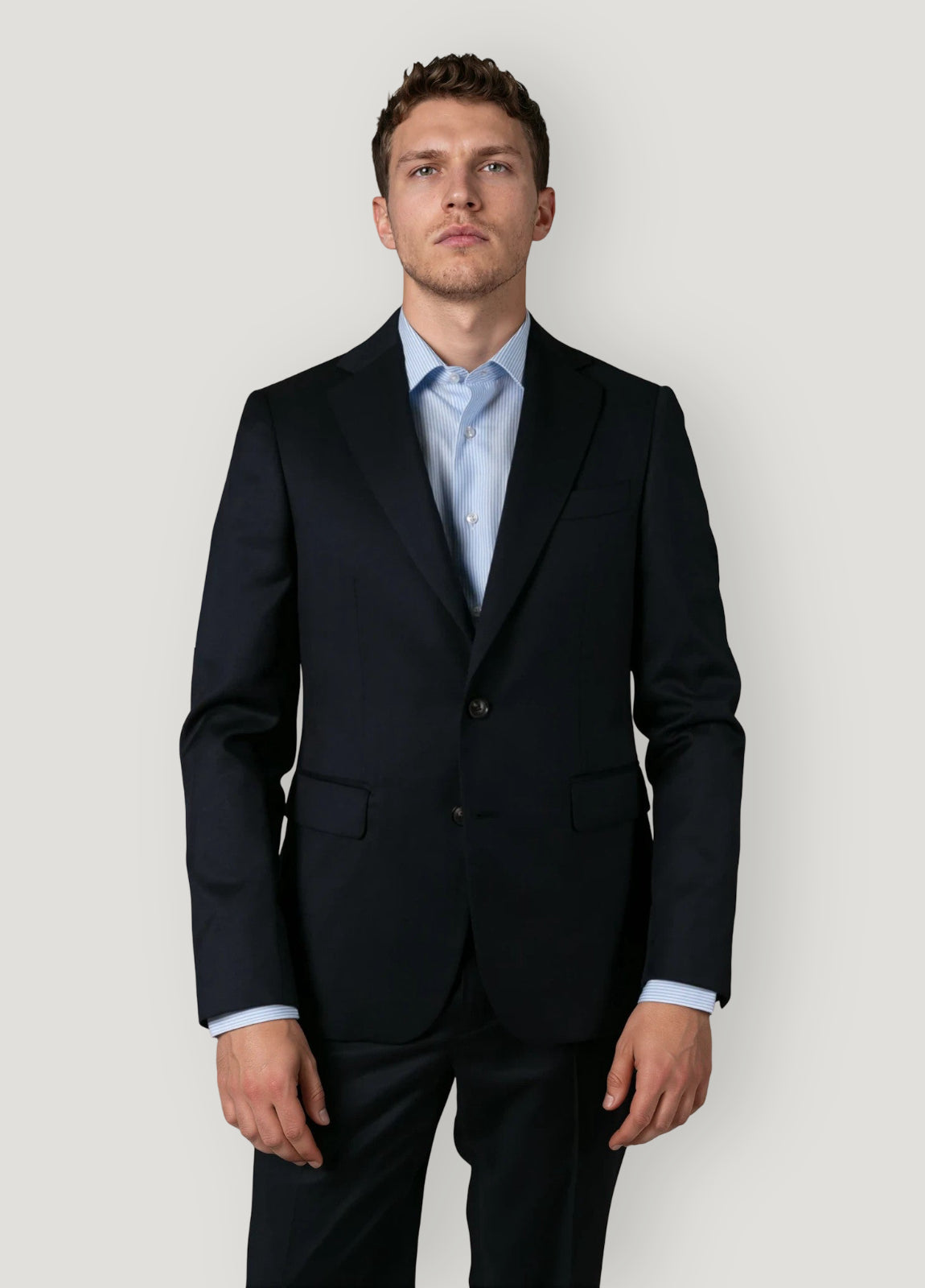 Traje vestir micrograbado azul marino