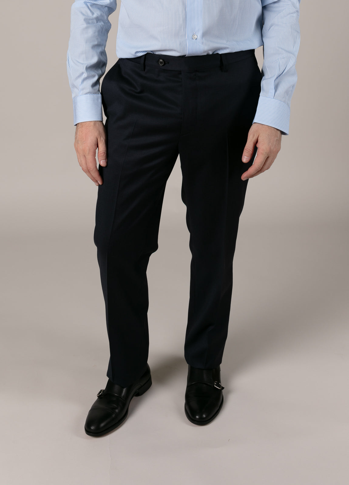 Traje vestir micrograbado azul marino