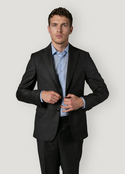 Traje vestir textura gris