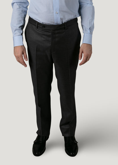 Gray textured dress suit