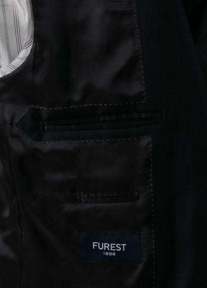 Navy blue Glen plaid suit