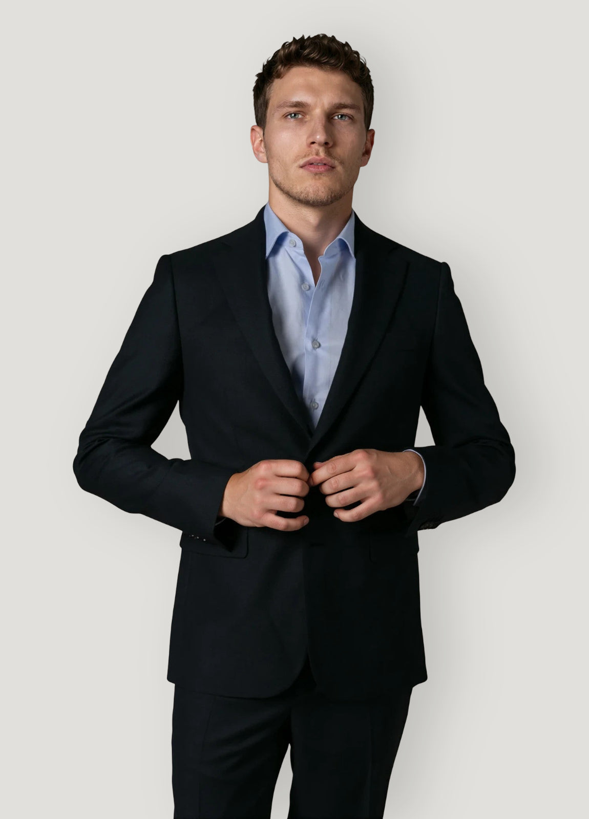 Traje vestir ojo perdiz azul marino