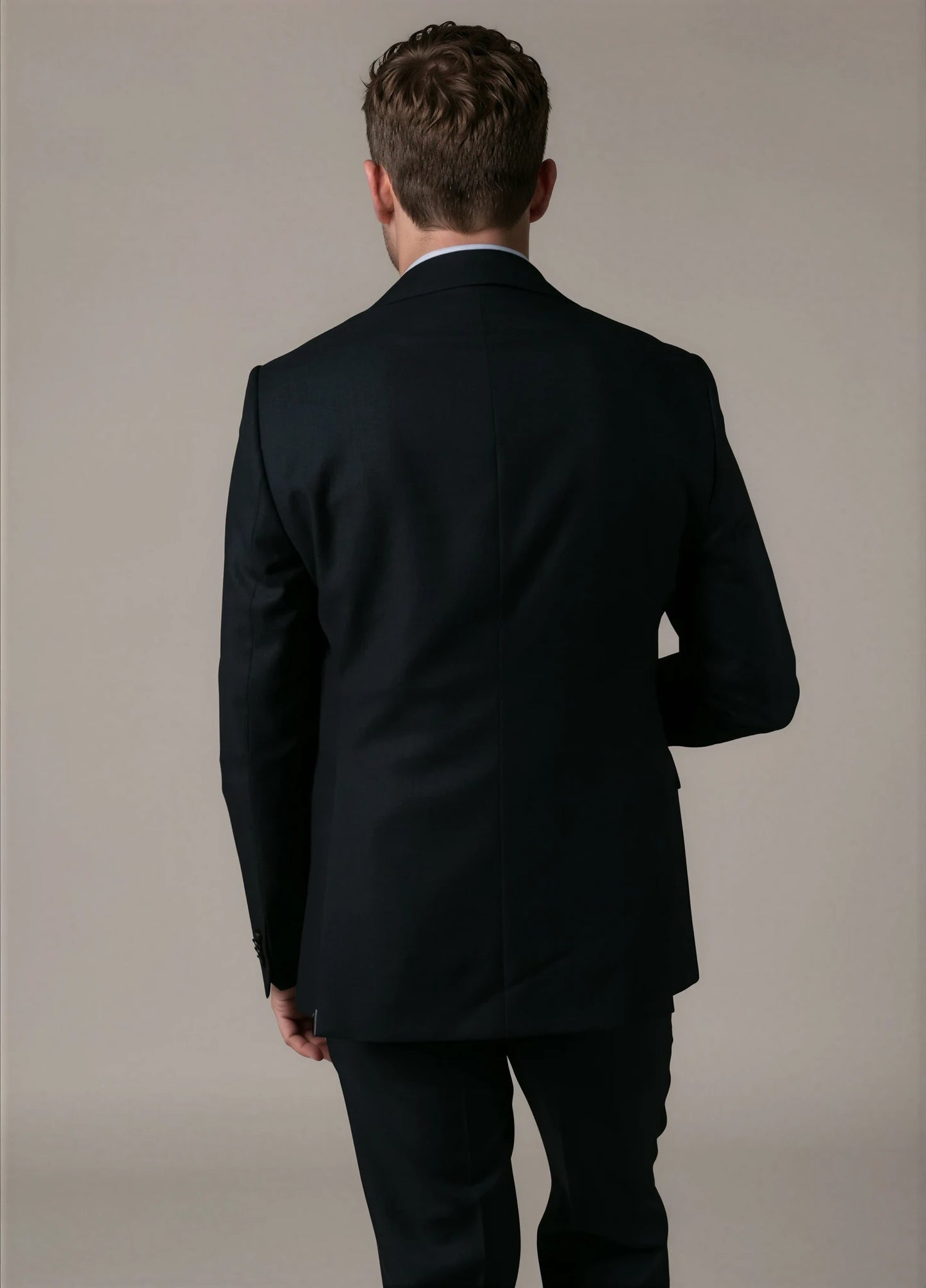 Traje vestir ojo perdiz azul marino