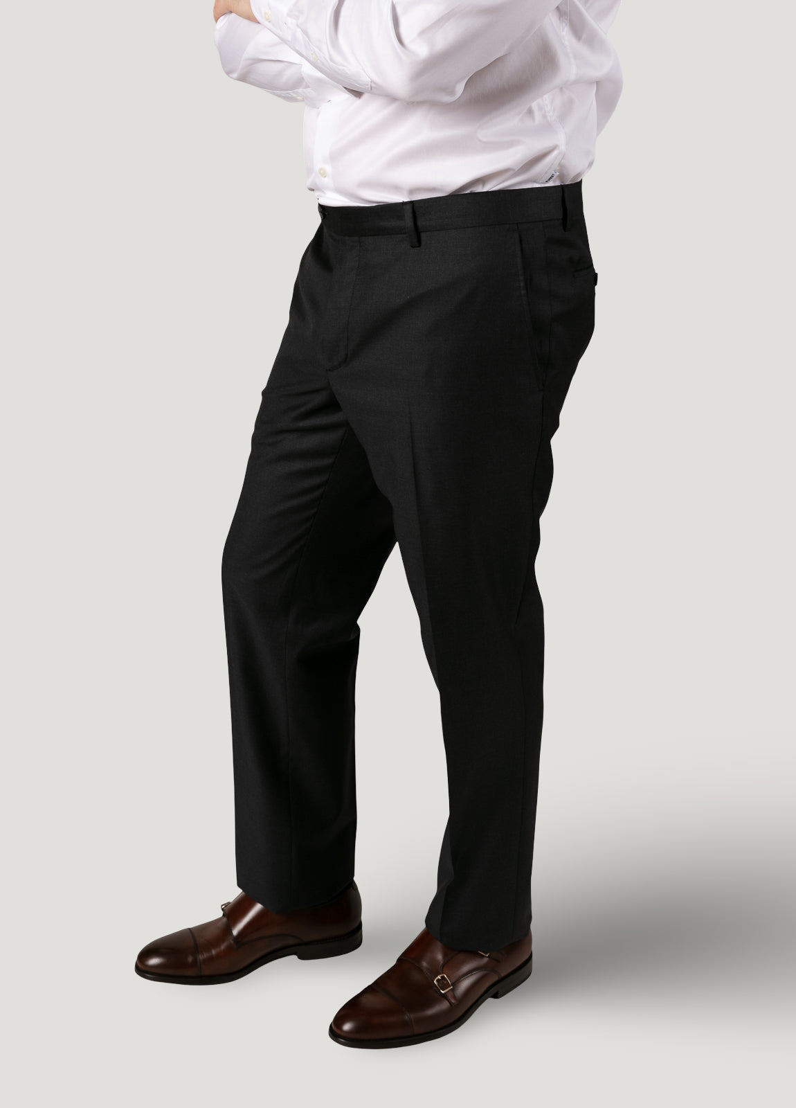 Traje vestir liso gris marengo