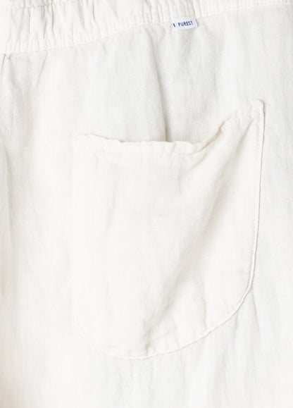 Pantalón jogger lino crudo