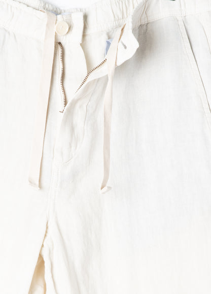 Pantalón jogger lino crudo