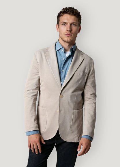 Sand-textured blazer