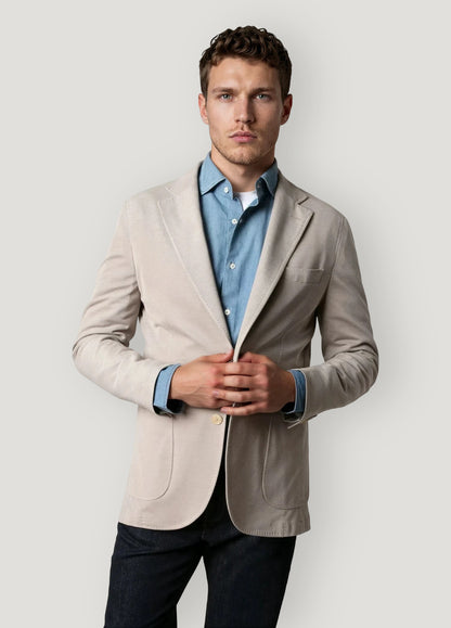 Sand-textured blazer