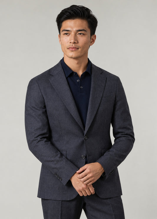 Traje desestructurado marino