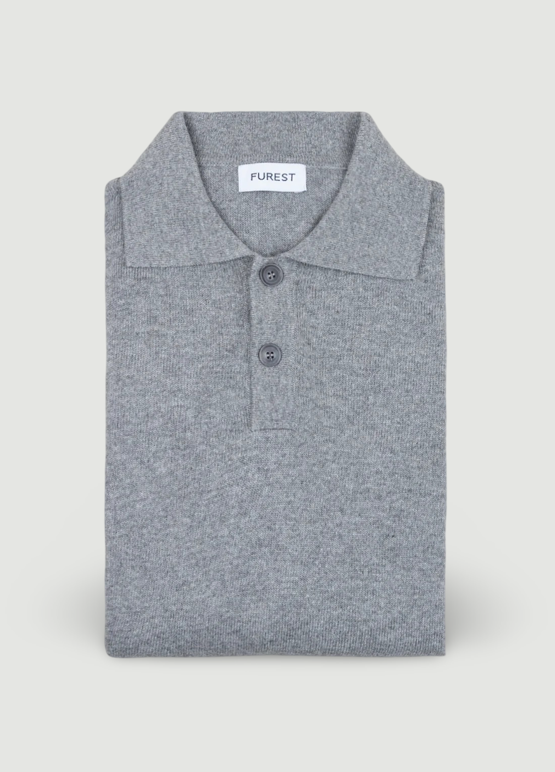 Grey polo neck jersey