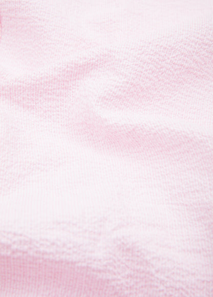 Pink micro stripe short-sleeved sport shirt