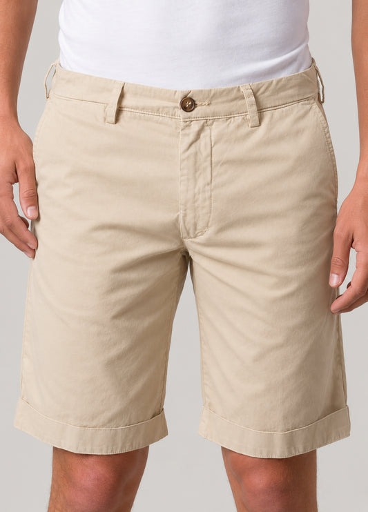 Bermuda algodón color beige.