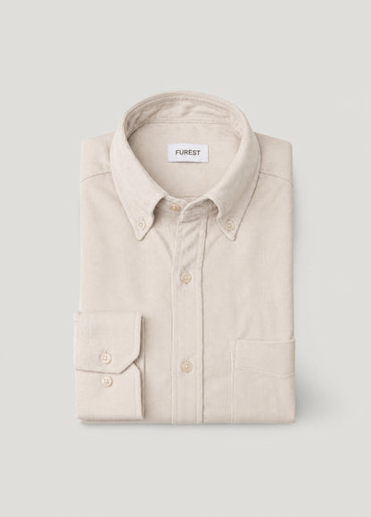 Off-white corduroy casual shirt