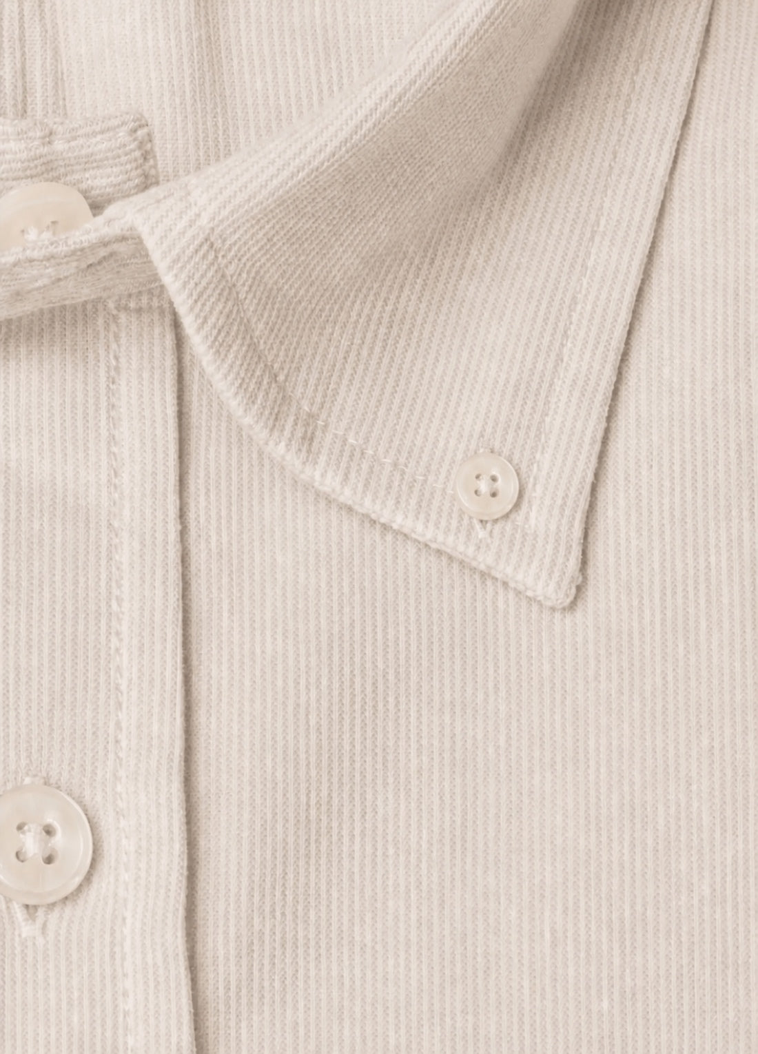 Off-white corduroy casual shirt