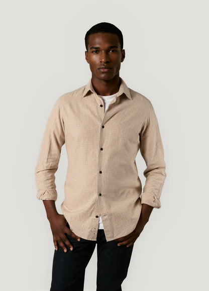 Camisa sport cuadritos arena